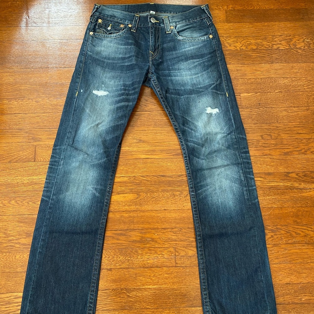 Men's Straight Fit True Religion Jeans